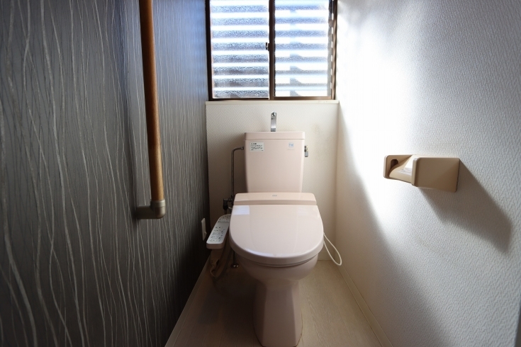トイレも温水洗浄暖房便座付きです「しっぽがある相棒と暮らす一軒家」