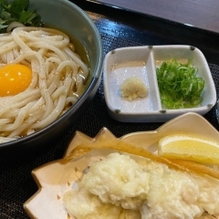 はも天ぶっかけ冷やしうどん