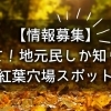 【情報募集】教えて！地元民しか知らない紅葉穴場スポット