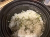 「煮込みハンバーグと豆ご飯でゆっくり晩ごはん」