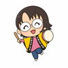 おせきちゃん「落語場　京都伏見・笑亭　公式キャラクター「せきていくん」「おせきちゃん」🪭」