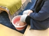 リフレクソロジー前のフットバスで身体もポカポカ。「ひだまりsalon」