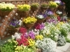 大門通りには、花屋さんもあります。色とりどりの花が店頭を飾っています。