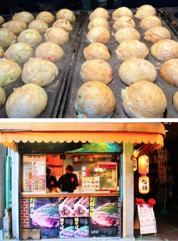 店横のベンチで食べることもできます。「ヤング・リーフ」