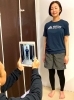 写真を撮影し、お客様の姿勢の現状把握を行います。「パーソナルトレーニングジム BOUNCE」