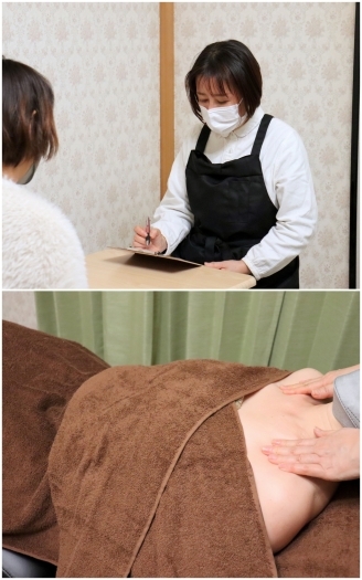 カウンセリングで髪のお悩みをきいていきます「ドライヘッドスパ&ヘナ&まつ毛パーマ専門店 ワンハート」