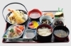 特製番屋定食（天ぷら盛合せ・刺身・自家製鮭の味噌漬け焼き）「海鮮処 番屋」