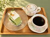 抹茶ロール「宍道湖畔で味わう季節のケーキセット｜シェ・ブランの味わいとお好みの珈琲で贅沢な午後を　【松江カフェ】」
