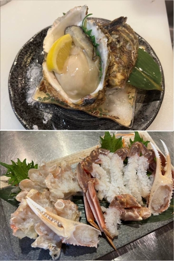 【季節限定】舞鶴産牡蠣
【季節限定】カニのお刺身「旬魚の蔵 樽屋」