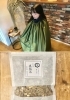 上）まこも蒸し
下）安来市産　真菰茶30g 1,800円「AYUMI SHIRANE/まこも蒸し/ロースイーツ教室/数秘術」