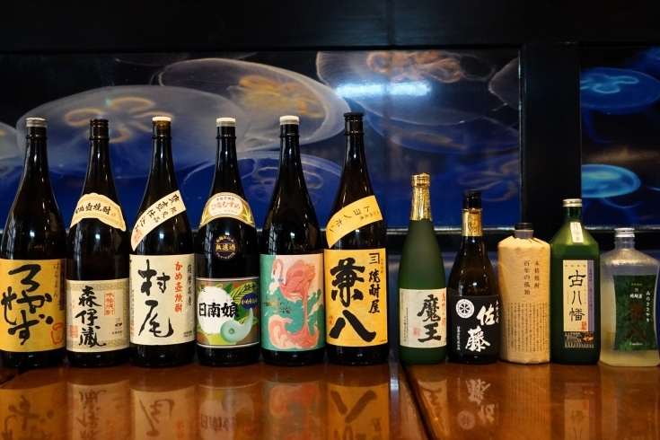 「焼酎bar海月kurage」行徳エリア屈指の品ぞろえ！　120種類の日本酒・焼酎をご用意