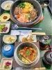 上　石焼膳
下　うなぎ釜飯膳「まきの木」