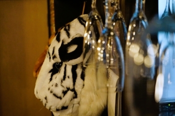 店内には、店名の由来にもなった虎の装飾を施しています「スナック虎の穴」