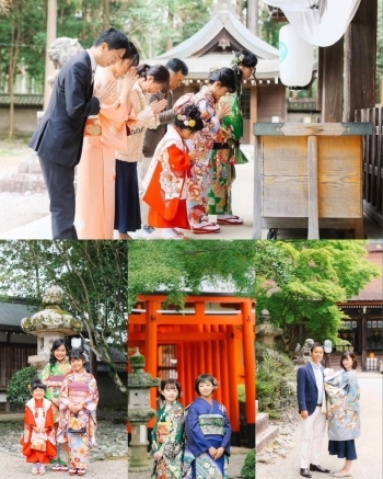 氏神さまの多田神社で。「森のアトリエ」