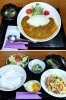 上）チキンカレー
下）日替り定食「ごはん屋 あそ虎」