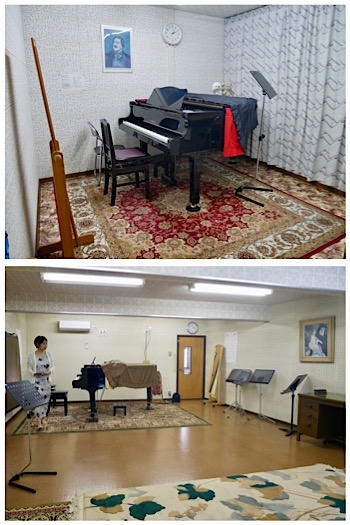 練習室は11室、自宅での練習が厳しい方はご利用ください。「山田音楽院」