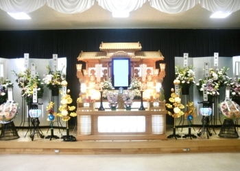 【例】N3祭壇（フルスペース専用）「坂根葬儀社ホール セプレ中舞鶴」