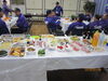 会員みんなで持ち寄った一品料理の<br>数々です。