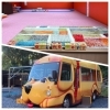 わんわんバス！　クリスマスやハロウィンは車内を可愛く飾り付け♪「バーベキューパーク・GRILL・Yachiyo」