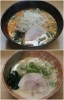 上　おんでこラーメン　中辛
下　塩とんつこらーめん「おんでこ」