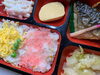 バラ寿司＆ブリ照焼＆茄子の海鮮詰めフライ「１１月１５日のお弁当🧑‍🍳」