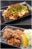 上：テッチャン焼き
下：若鶏のジューシー唐揚げ「お好み焼き鉄板焼きバンビ」