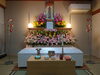 生花祭壇「３周年(北九州市八幡西区若葉にある少人数対応安心低価格の直葬.家族葬専門葬儀社です。小倉にも会館がございます)」