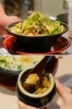 野菜らーめん（野菜増し）・漬けにんにくで味変も♪「ヤサイラーメン 三十二匁」