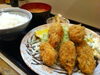「旬のカキフライ定食あります！」