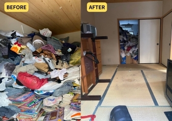 京都府・70代男性からの自宅の整理・清掃のご依頼。「京都滋賀 遺品整理買取センター」