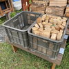 「焚き火用の「薪」補充しました」