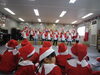 「昨日15日，クリスマス会のリハーサルを行いました♪♪♪」