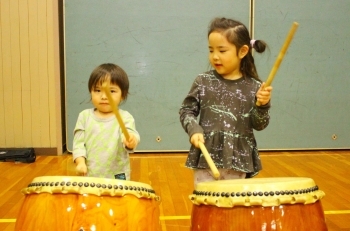 子どもも大人に負けず頑張っていますよ！「和太鼓教室 舞風」