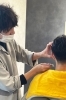 2.理容室ならでは！　意外と見られる襟足も丁寧に剃ります。「totonoe Men’s Hair Salon」