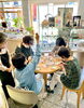まちゼミ参加の皆様！凄い集中力で！！「まちゼミ大好評開催中！自分だけのフレームチェーンを作ろう！」