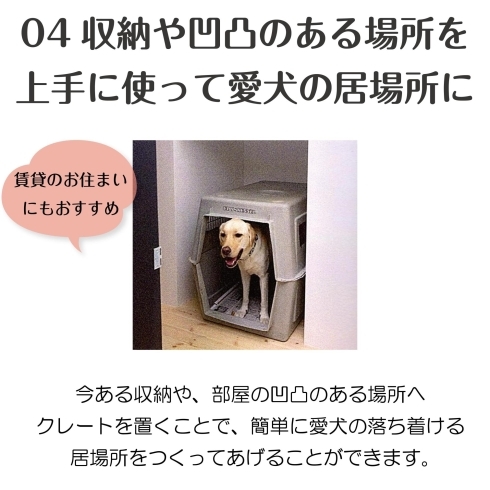 家の収納や凹凸のある場所を上手に使って愛犬の居場所「住まいの工夫＼愛犬の居場所／　ペットとの暮らし」