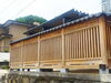 木部塀ケレン洗浄後「諏訪市近隣市町村 木製門扉・塀の木部塗装・ログハウス｜キシラデコールで外壁まわりを長持ちリフォーム」
