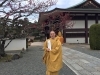 大祈祷を終えた後の副住職「世界遺産・醍醐寺で年に1度の大祭「五大力尊・仁王会」、並びに「餅上げ力奉納」が開催されました」