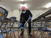 休憩時間も安心して休んでください(⌒∇⌒)「バレエ発表会のホールにてコロナ対策の除菌清掃」