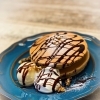 平井店限定！チョコとくるみのパンケーキ
