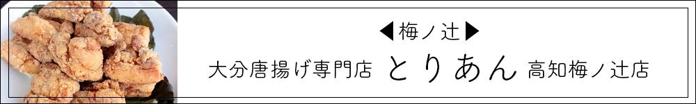 【梅ノ辻】大分唐揚げ専門店 とりあん 高知梅ノ辻店