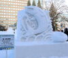 ❺鮭～母川回帰（デイサービス優さんと100人の仲間「2025さっぽろ雪まつり。（市民雪像人気投票6位～10位）」