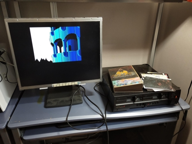 1989年発売のX1turboZIII「【社長の趣味の部屋】オールドパソコンを動かす環境を整備中」