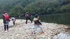 岸辺に寄ってプチ水切り大会！「まったりのんびりカヌー」