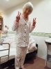 温かいプレゼント.パジャマでした。ヾ(•ω•`)o「100歳のお誕生日おめでとうございます💞🎁🎉」