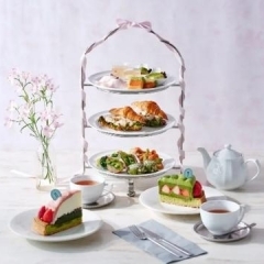 【RITUEL CAFÉ（リチュエル カフェ) ルミネ新宿店】お花見シーズン限定「桜と宇治抹茶のアフタヌーンティー」提供開始