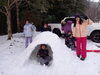 2週間前に来たばかり。T様ファミリー達「家族で楽しく雪中キャンプ♪」