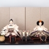 越前もみ和紙 屏風付　刺繍舞姫 親王飾り