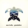 sea turtle - gradation / black