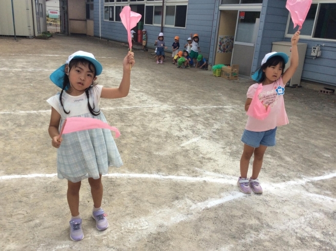 息ぴったりのお遊戯♡「塩川幼稚園　運動会の練習真っ只中！！みんなで力を合わせて頑張っています！」